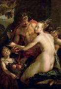 Hans von Aachen Hans von - Bacchus Ceres und Amor USA oil painting artist